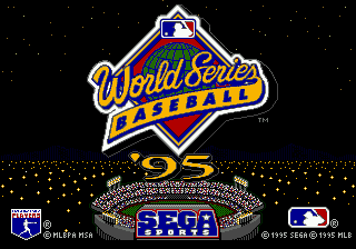 World Series Baseball '95 (USA) Title Screen